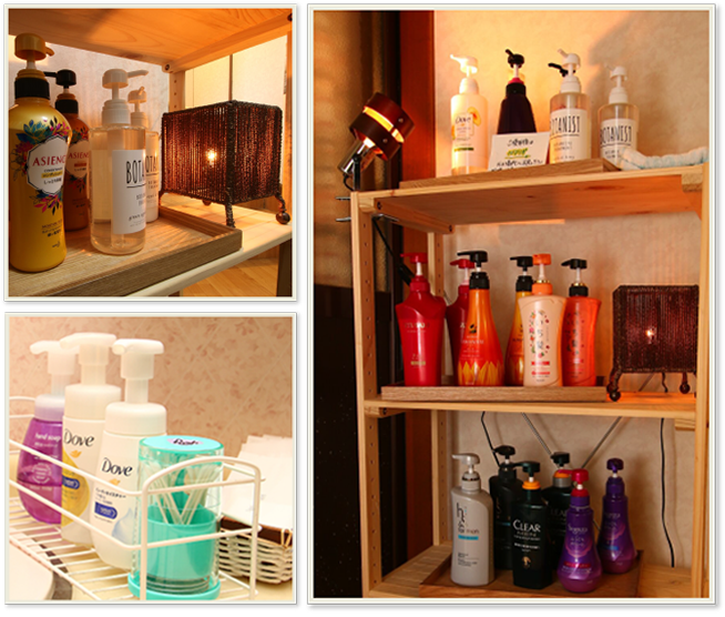 アメニティ 様々なシャンプー